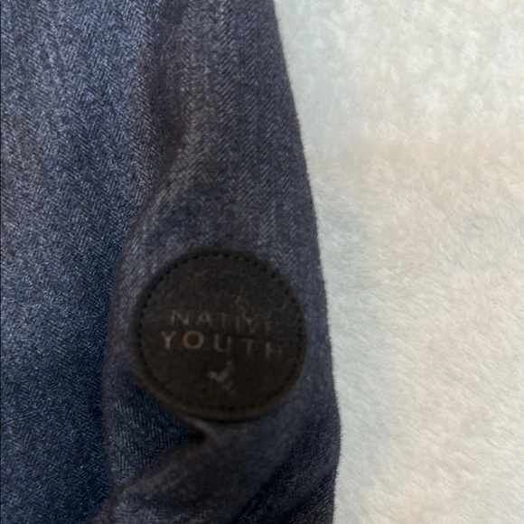 Native Youth Zip up Burgundy and Black Bomber Jacket - Picture 5 of 13